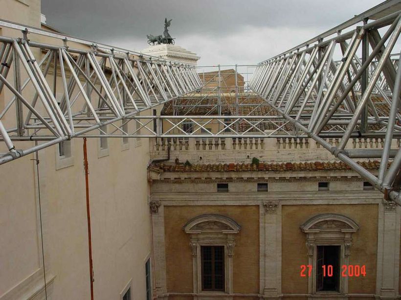 Copertura cortile interno dei Musei Capitolini / work in progress